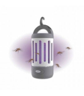 Lámara antimosquitos recargable 2 en 1 con linterna