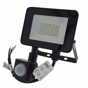 Proyector luces LED 20W con detector 1600LM