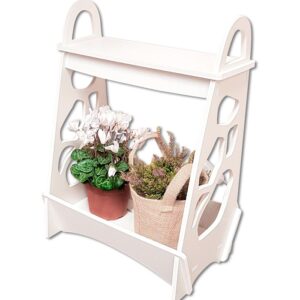 Soporte macetas con luz LED para crecimiento plantas