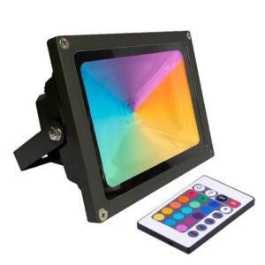 PROYECTOR LED RGB 50W CON MANDO 5400LM