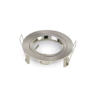 Foco led empotrable techo Ø81x34mm aluminio redondo color niquel satinado