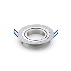ARO BASICO ORIENTABLE ALUMINIO PULIDO REDONDO ENCASTRABLE