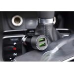 Cargador móvil coche 2 USB 4,2A. Auto ID