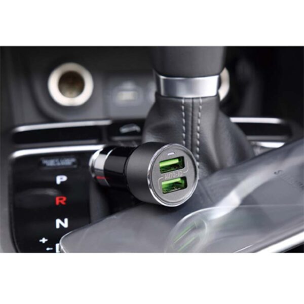 Cargador móvil coche 2 USB 4,2A. Auto ID