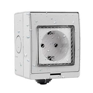 Enchufe estanco WIFI 16A con y protección sobretensión, compatible  con Google Home y Amazon Alexa