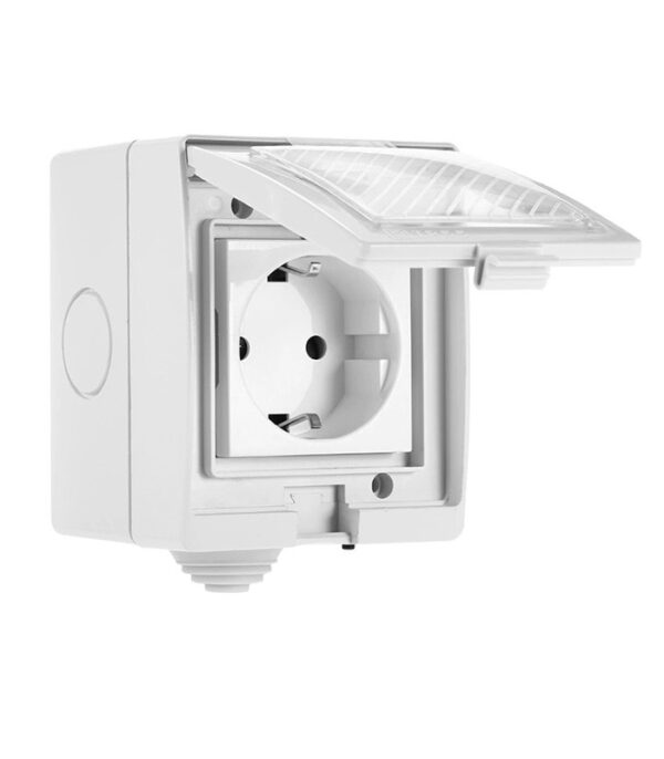 Enchufe estanco WIFI 16A con y protección sobretensión, compatible  con Google Home y Amazon Alexa