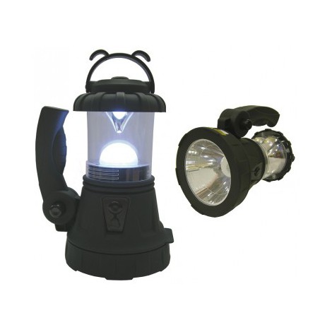 Farol de 15 led con reflector de 1W recargable con cargador