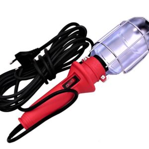 Lámpara taller portátil casquillo E-27 60W con interruptor y 5m cable