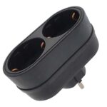 Enchufe adaptador doble frontal 16A