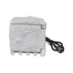 Piedra de jardín con dos tomas IP44 + programador cable 1,5M H07RN-F