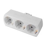 Enchufe triple frontal 16A