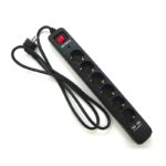 Base 6 tomas protección sobretensión + 2 puertos USB con interruptor 1,5M cable 3G1,5MM2
