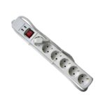 Base 6 tomas + 2 puertos USB  con interruptor 1,5M cable 3G1.5mm2