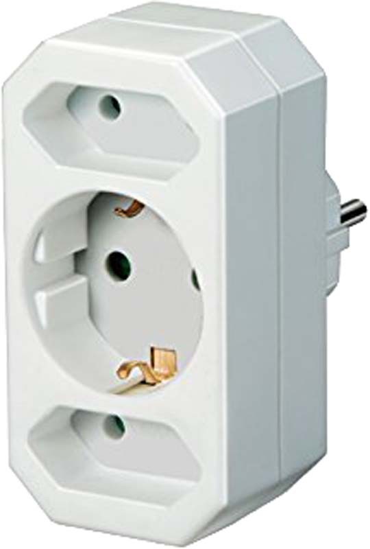 Ladrón enchufe 3 tomas 2x10A + 1x16A