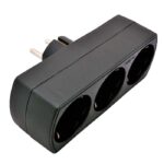 Enchufe triple frontal 16A