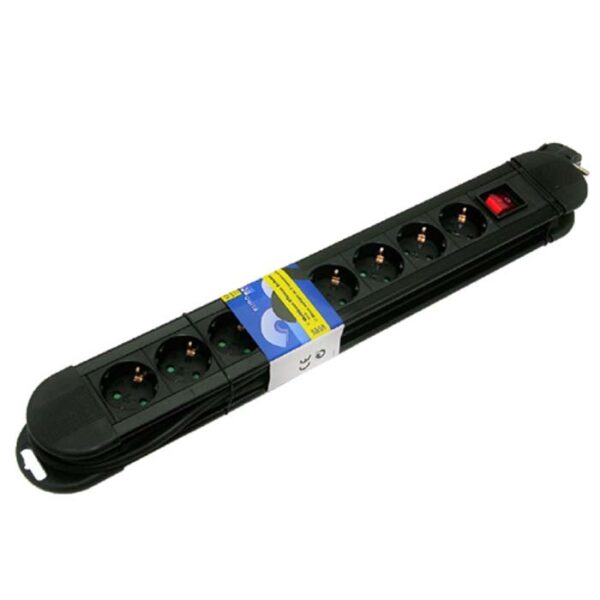 regleta de enchufes 1,5M cable 3G1,5mm2 con interruptor