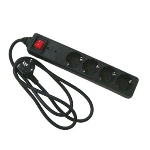 Base multiple con protección sobretensión +  interruptor con 1,5M cable 3G1,5MM2