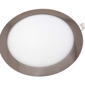 18W Panel LED empotrable cromado - Redondo Ø225