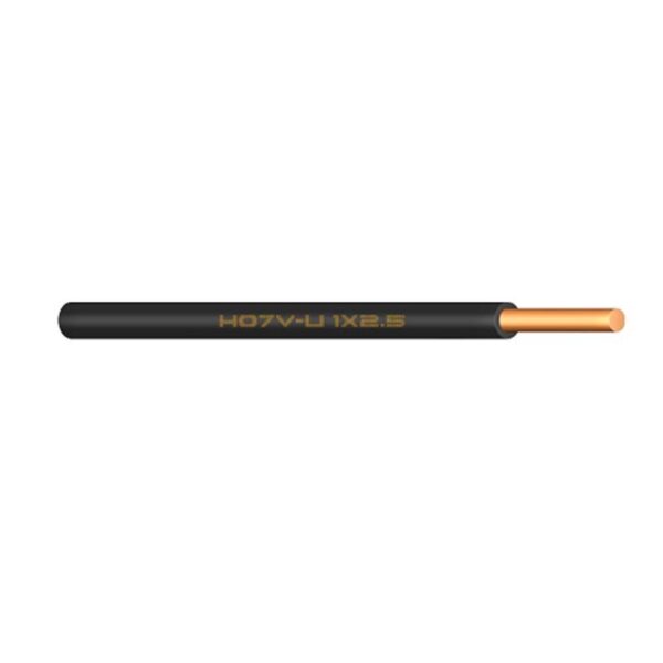 CABLE H07V-U 2,5mm2 Negro