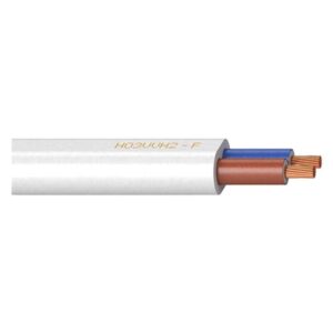 2x0,75mm² H03VVH2-F Cable manguera plana blanco