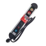 Regleta eléctrica multitomas de aluminio con protección sobretensión 2M 3G1,5MM2 + interruptor