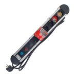 Regleta eléctrica multitomas de aluminio con protección sobretensión 2M 3G1,5MM2 + interruptor