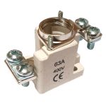 Base portafusibles ceramica D02 1P fij.tornillo