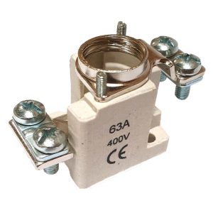 Base portafusibles ceramica D02 1P fij.tornillo