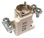 Base portafusibles ceramica D02 1P fij.tornillo