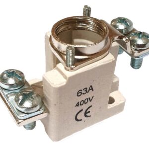 Base portafusibles ceramica D02 1P fij.tornillo