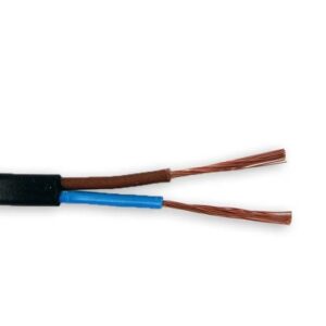 2x1mm² H05VVH2-F Cable manguera plana negro
