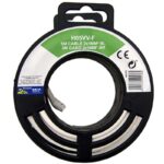 2x1mm² H05VV-F cable manguera redonda blanco