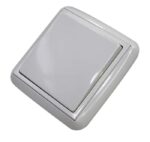 Conmutador de empotrar blanco Serie Lotus