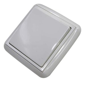 Conmutador de empotrar blanco Serie Lotus