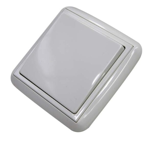 Conmutador de empotrar blanco Serie Lotus