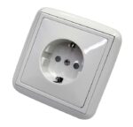 Toma schuko 16A Serie Lotus blanca