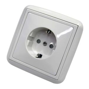 Toma schuko 16A Serie Lotus blanca