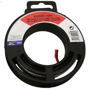 Audio 2x0,75mm² rojo/negro