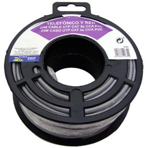 25M Cable UTP cat 5E gris