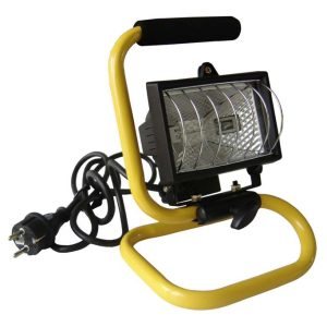 Proyector halogeno 400W portatil con soporte de pie