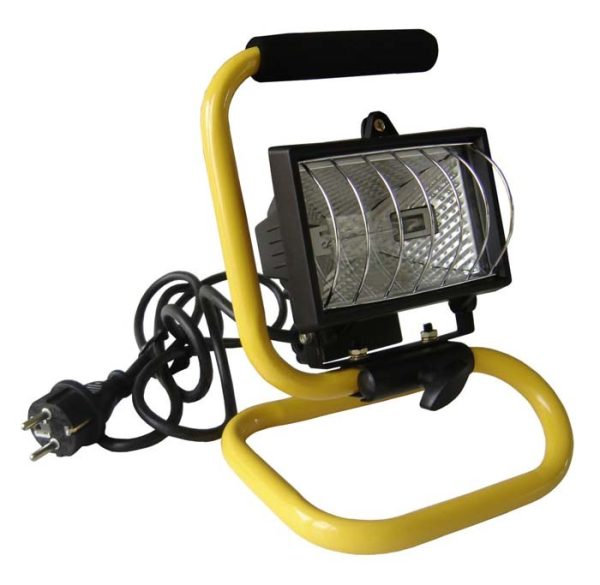 Proyector halogeno 400W portatil con soporte de pie
