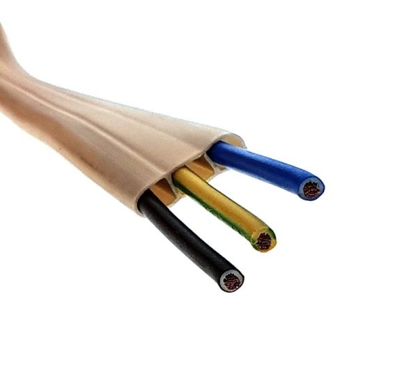 Tubo extraplano precableado 3 unipolares H07V-K 2,5mm2 25m