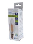 Bombilla Led Filamento 6W vela E14 2700K 600 lumens