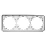 Marco triple blanco Serie Lotus