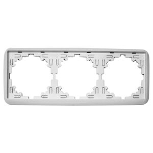 Marco triple blanco Serie Lotus