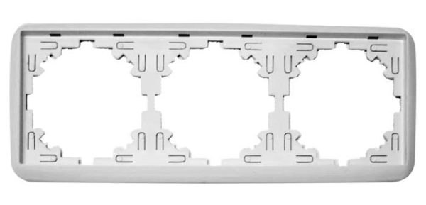 Marco triple blanco Serie Lotus
