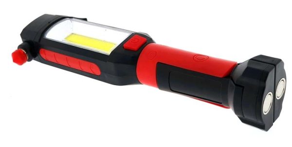 Luz emergencia coche con cuchilla cortacinturones y martillo rompecristales