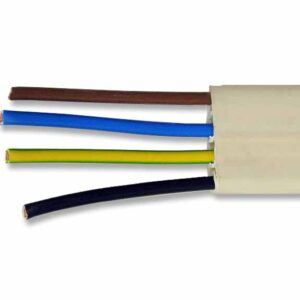 Tubo extraplano precableado 4 unipolares H07V-K 1,5 100m