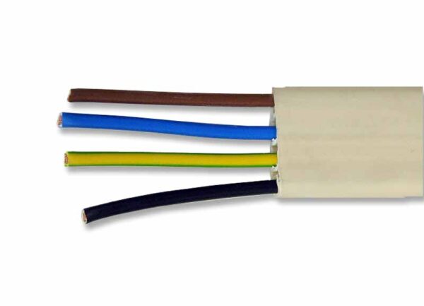 Tubo extraplano precableado 4 unipolares H07V-K 1,5 100m