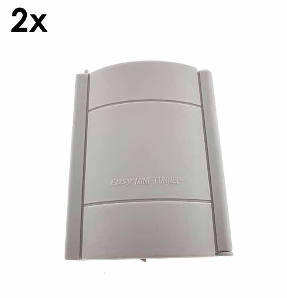 2 mini canales ordenacables Easy mini-tunel 12x10x4cm